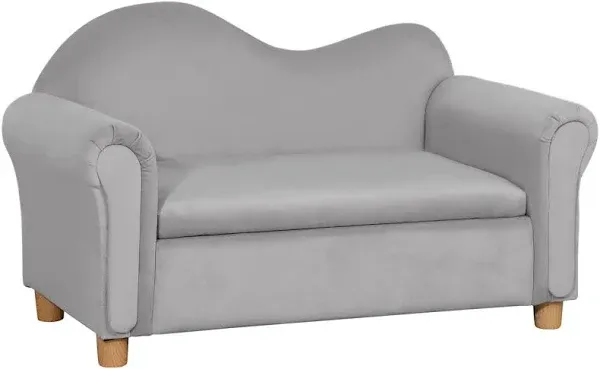 INFANS Kids Sofa with Footstool