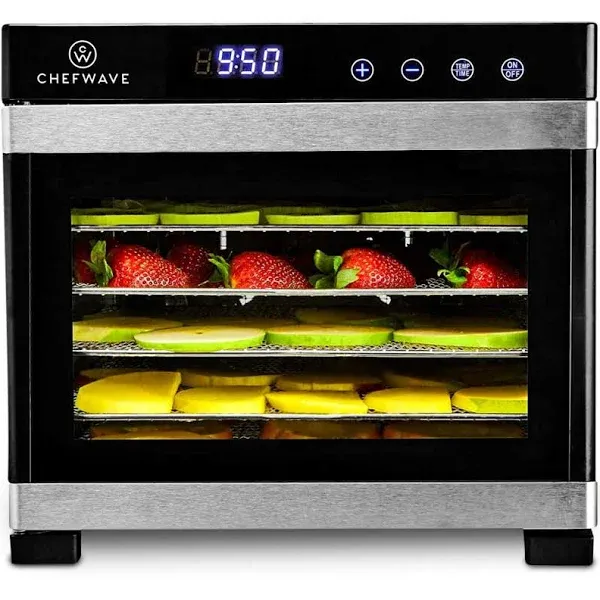 ChefWave Commercial Countertop Electric Food Dehydrator - Digital Temperature...