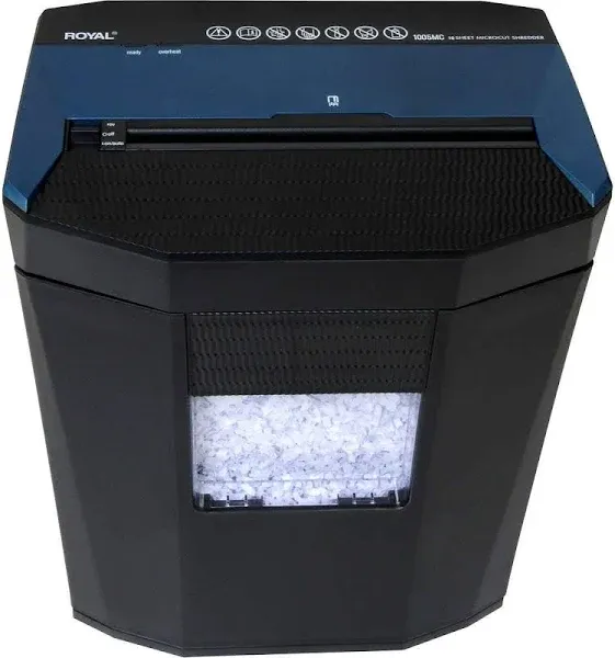 Royal Consumer 1005MC Micro-Cut Paper Shredder, 10 Sheet, Black