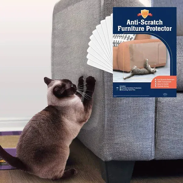 Sofa Protectors from Pets - 6-Pack of 17-Inch X 12-Inch Cat anti Scratch Furnitu