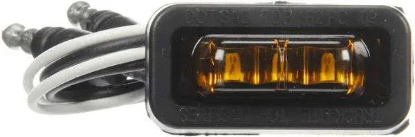 Truck-Lite 36115Y Amber 36 series Flex-Lite LED M/C Light 3 Diode Rear Exit Wire