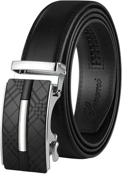 Lavemi Men's Real Leather Ratchet Dress Casual Belt, Cut to Exact Fit,Elegant Gift Box