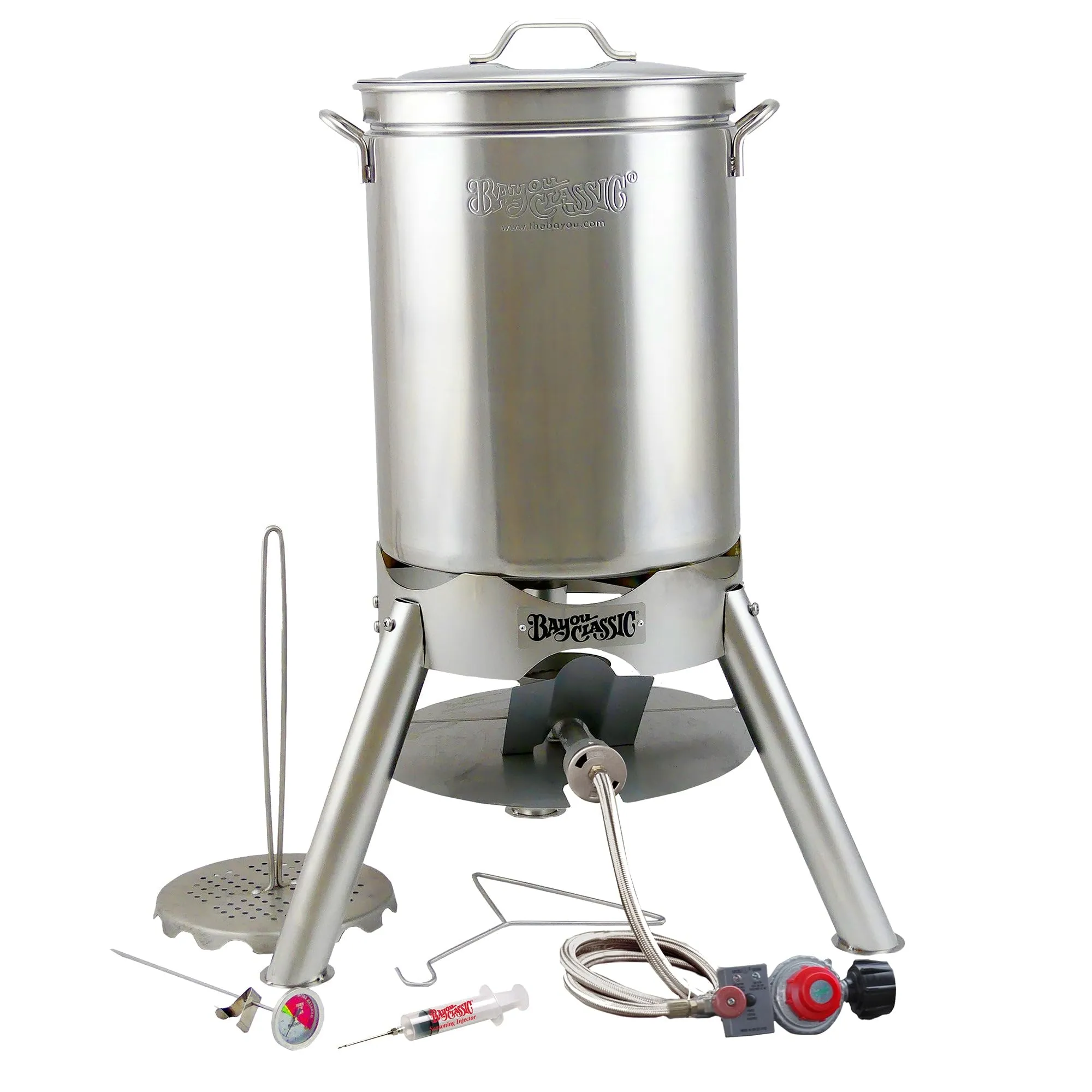 Bayou Classic 44 Qt. Stainless Steel Turkey Fryer Kit