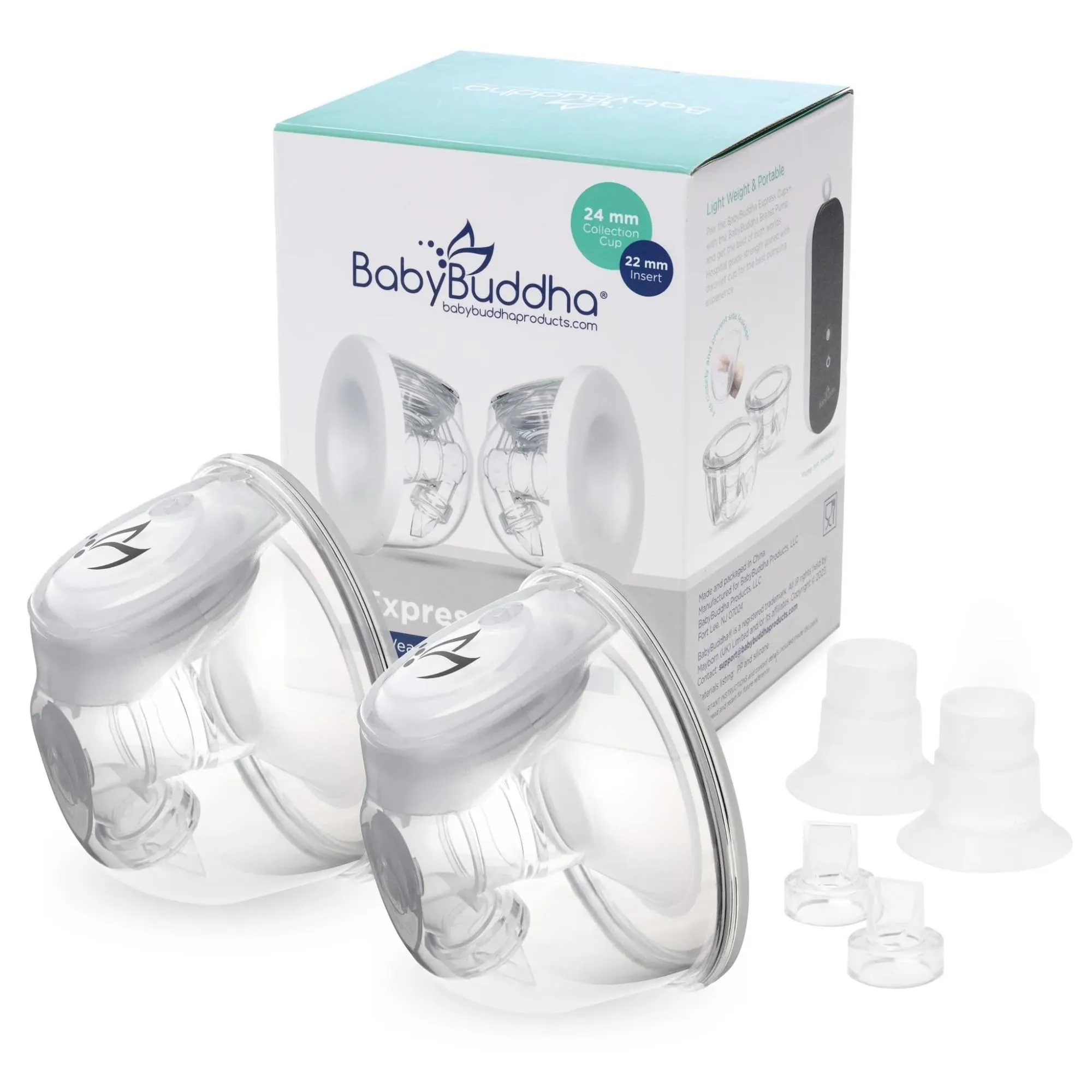 Hands-Free Breast Pump Collection Cups, 24/22mm