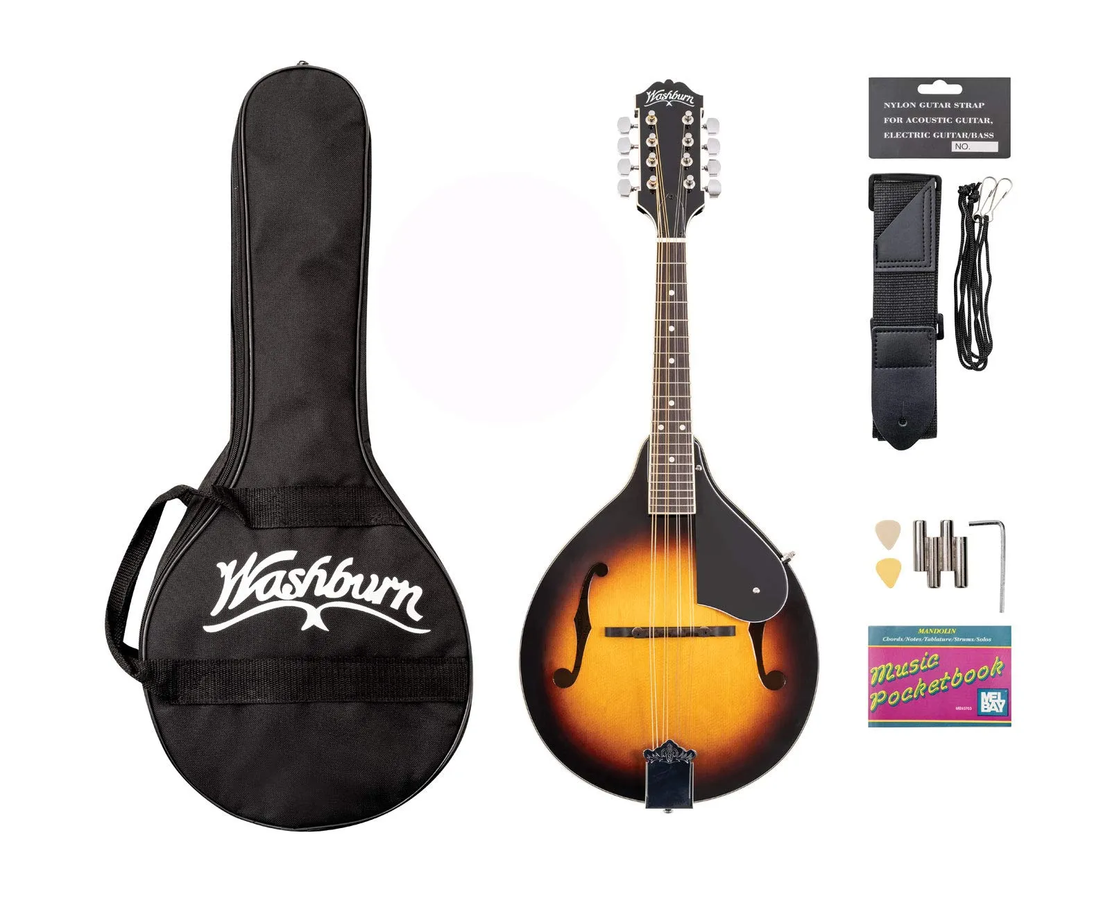 Washburn Americana M1-Pack with Gig Bag, Mandolin