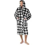 Men's Checkered Robe with Hood