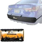 TrexNYC Rear Bumper Guard and Front Bumper Guard - Car Rear Bumper Protector - Front License Plate Bumper Guard, Slim Combo Kit