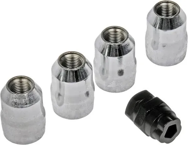 Wheel Nut Lock Chrome Acorn Lock 1/2-20