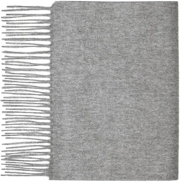  100% Cashmere Scarf Grey