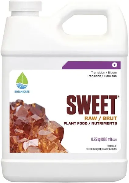 Botanicare Sweet Raw, Supplement for All Phases of Plant Growth, 1 qt.