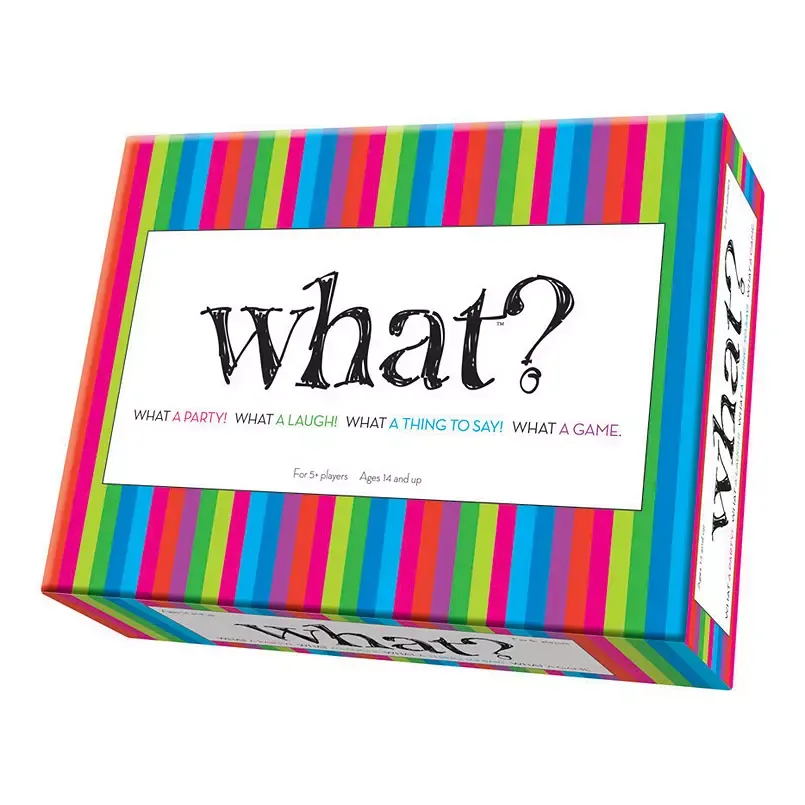 What? - Party Game by Outset Media, Answer Silly Questions & Guess Who Said What, Game Night For Groups Ages 14+