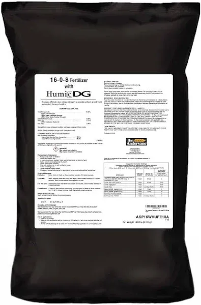 The Andersons Professional PGF 16-0-8 Fertilizer with Humic DG (18lb)