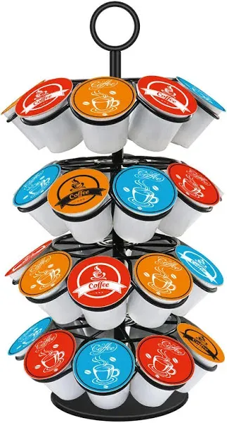 Coffee Pod Carousel Holder Organizer with 36 Cup Pods