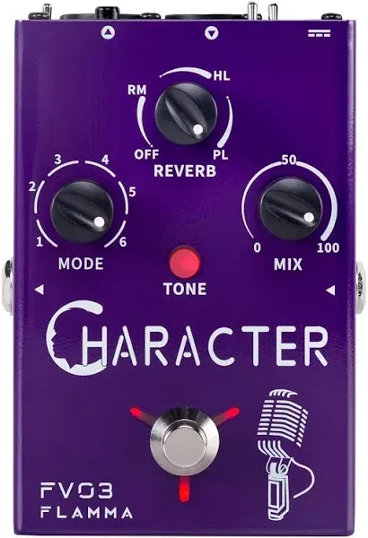  FV03 Vocal Effects Pedal with Delay Reverb Effects for Character Purple