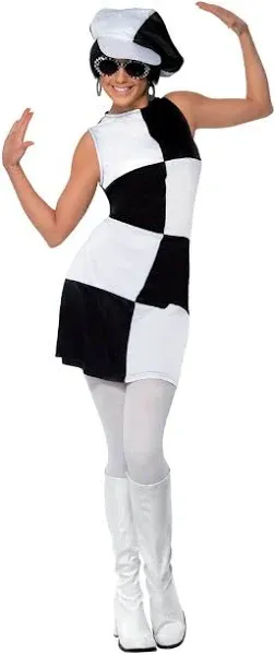 Ladies 60s 1960s Party Girl Fancy Dress Costume Womens 60&#039;s Outfit by Smiffys M