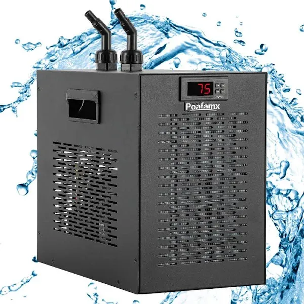 Poafamx Aquarium Chiller 42Gal 1/10 HP Aquarium Cooler Water Chiller with Pump