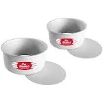 Fat Daddio's PCC-63SET Anodized Aluminum Round Cheesecake Pans, 2 Piece Set, 6 x 3 inch