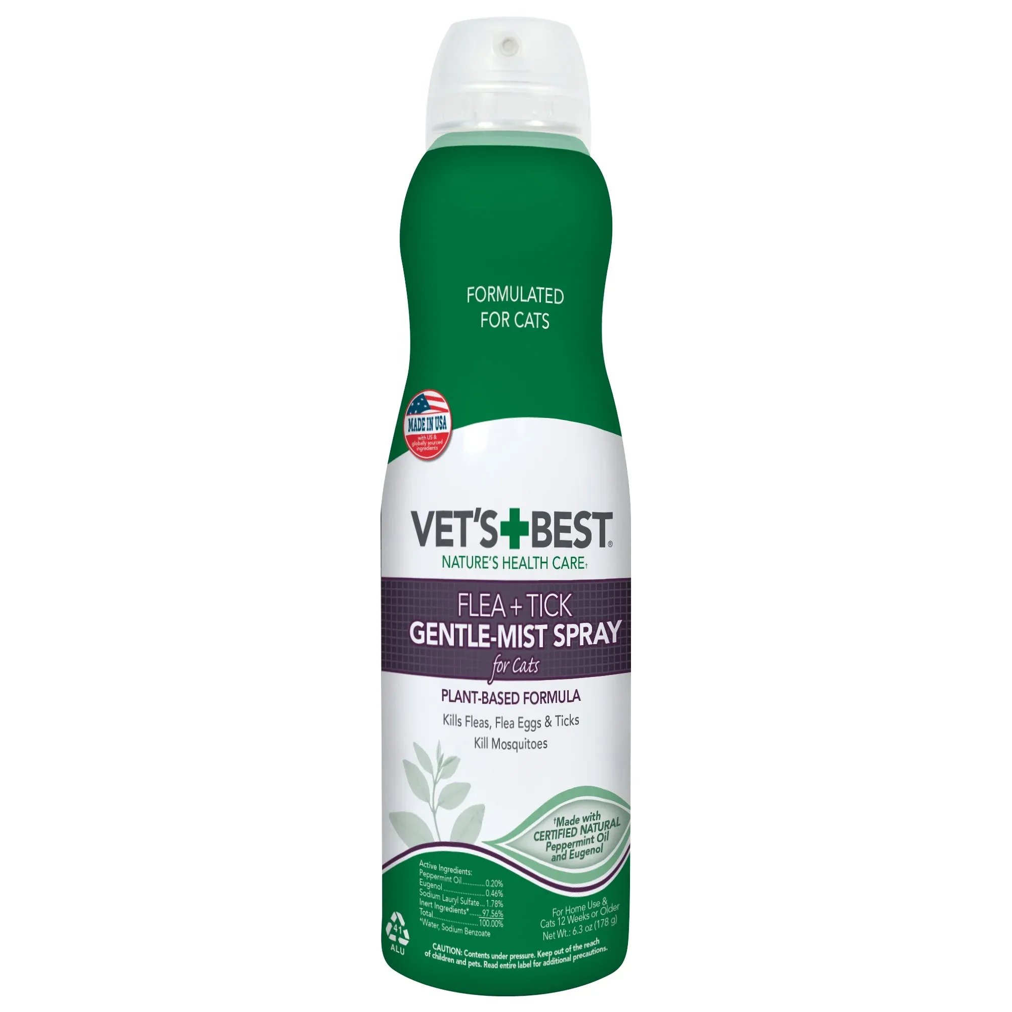 Vet's Best Flea & Tick Gentle Mist Spray for Cats