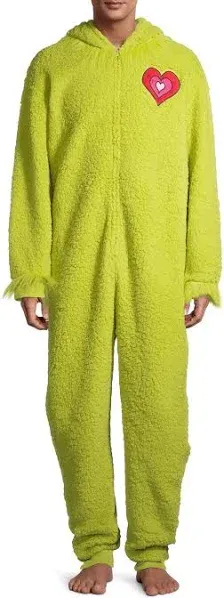 Dr. Seuss Women's and Women's Plus Grinch Union Suit Pajamas