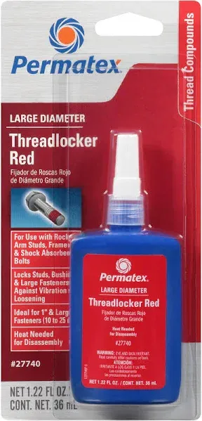 PERMATEX 27740  - LARGE DIAMETER THREADLOCKER RED