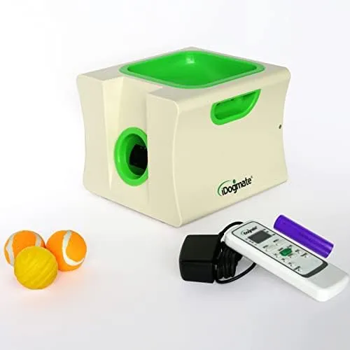 Idogmate Automatic Dog Tennis Ball Launcher Machine for Puppies and Small Dogs