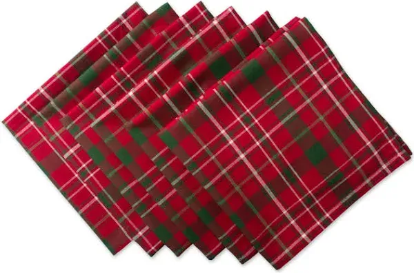 Design Imports | Tartan Holiday Plaid Napkin Set of | Realry