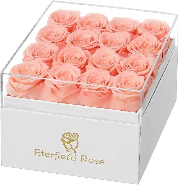 Eterfield Forever Flowers Preserved Flowers for Delivery Prime Real Roses That Last Over a Year Gifts for Her Mothers Day Valentines Day