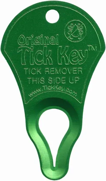 Original TICK KEY Tick Removal Device For Kids Adults Pets USA Made Aluminum