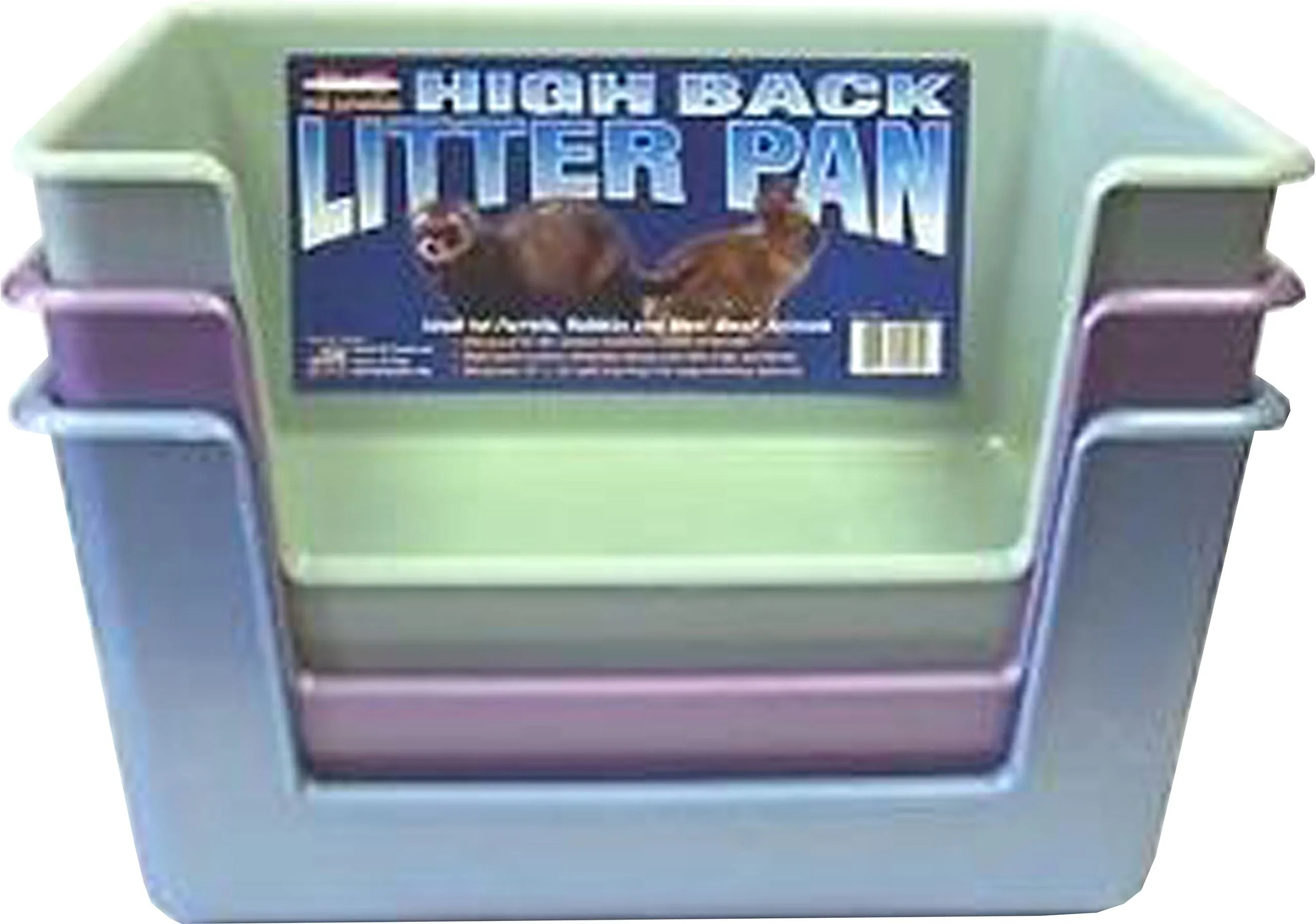 Marshall High Back Ferret Litter Pan(Colors May Vary)