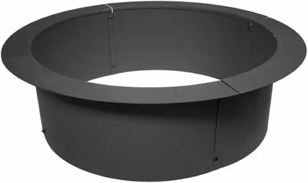 Titan Great Outdoors Titan 33" Diameter Steel Fire Pit Liner Ring Heavy Duty DIY In-Ground Outdoor