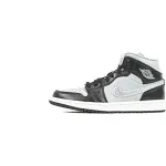 Women&#039;s Jordan 1 Mid SE Black/Metallic Silver (FB9892 002)