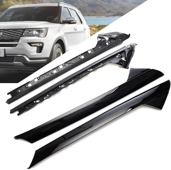 Windshield A-Pillar Molding Trim Compatible with 2011-2019 Ford Explorer Repl...