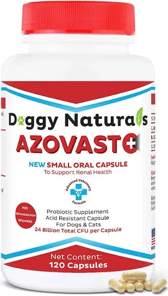 Azovast Plus Kidney Health Supplement for Dogs & Cats, Oral Paste (60 cc) - NO Refrigeration Required - Help Support Kidney Function & Manage Renal Toxins Chicken Flavor (Made in U.S.A(60cc)