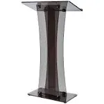 AdirOffice 661-02 Acrylic Stand-up Podium Lectern Black