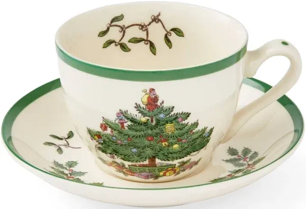 Spode Christmas Tree Teacup & Saucer