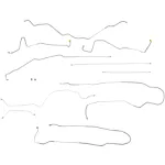 1994-97 Ford F250 F350 4wd Complete Brake Line Set Kit Ext Cab Long Bed OE Steel