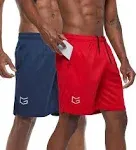 G Gradual Men's 7" Workout Running Shorts Quick Dry Lightweight Gym Shorts with Zip Pockets