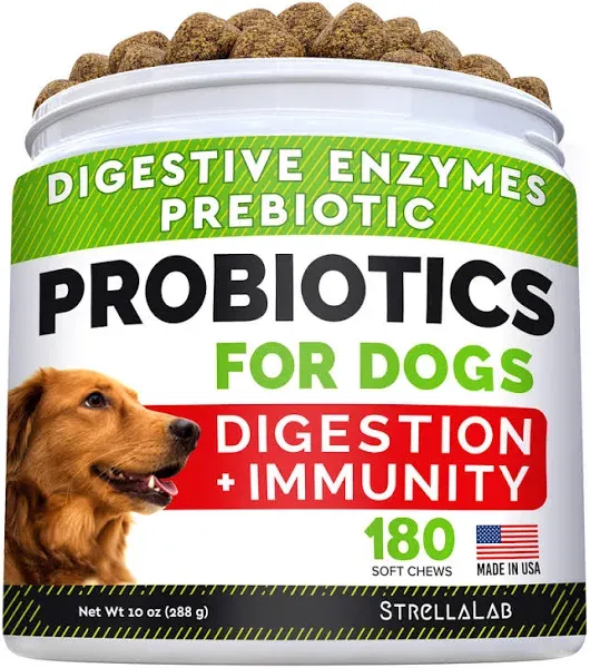 StrellaLab Dog Probiotics Treats for Picky Eaters