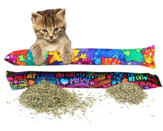 Kitty Kick Stix 15" Original Catnip Kicker Toy (Set of 2), Handmade in USA by Cat Lovers, Interactive Natural Cat & Kitten Toy, Packed with 100% Potent Catnip for All Breeds (Cat Selfie)