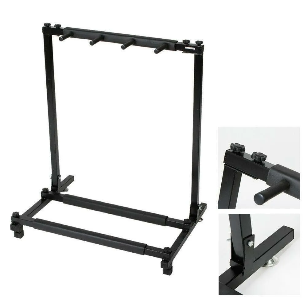 Glarry Multi Guitar Stand Rack with Folding Design Rack Holder