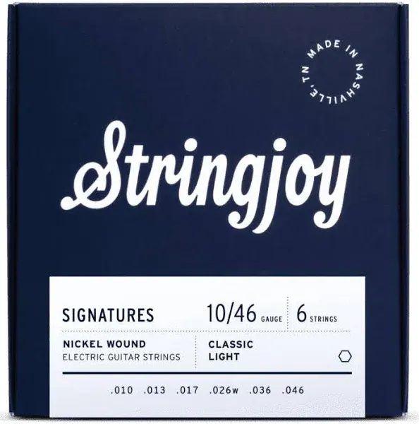 Stringjoy Signatures Balanced Light Gauge Electric Guitar Strings