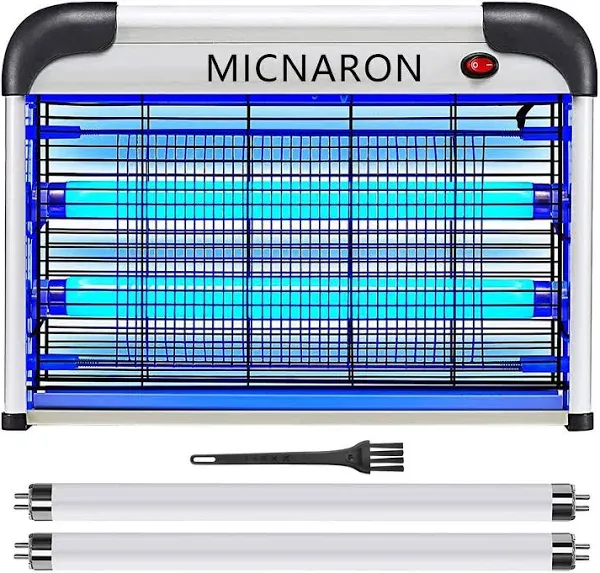 Fly Trap Indoor Bug Zapper, 2800V Powerful Flying Insect Mosquito Killer w/ 20W Blue Light Attract, Plug-in Pest Control Machine for Moth, Fruit Fly, Fungus Gnat, Garage Bug Catcher