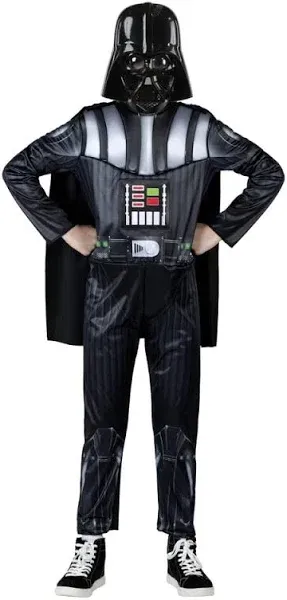 STAR WARS Boys Darth Vader Light Up Costume, Halloween Costume, Medium, Jazwares