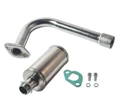 Exhaust With Muffler for: Coleman CT200U 196cc/6.5HP Gas mini bike.