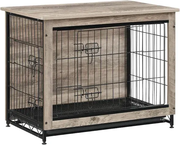 Feandrea Dog Crate Furniture Side End Table Modern Kennel for Dogs Indoor up