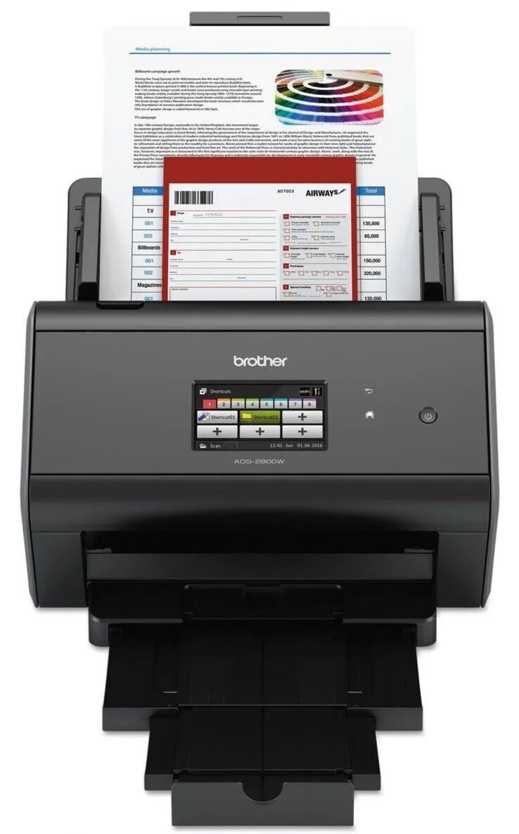 RE_NEWED Brother ADS-2800W Wireless Document Scanner