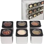 Magnetic Spice Jars-Shake or Pour Containers Attach to Most Refrigerator Doors & Appliances- Set of 3 Seasoning Dispensers-Easy Open Window Top Shakers- Salt Pepper Organizers, Space Saving Baking