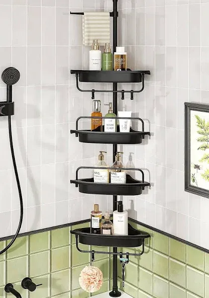 Rustproof Shower Caddy Corner for Bathroom,Batht<wbr/>ub Storage Organizer for Sham...