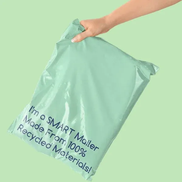 Eco-Friendly Poly Mailers 100% Recycled Sustainable Mailing Shipping