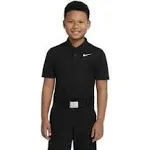 Nike Dri-Fit Victory Boys Golf Polo, Black/White, XL Top